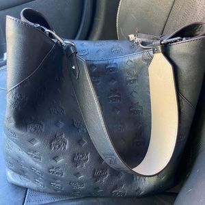 Large Black MCM Shoulder Bag